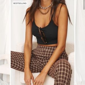 12th Tribe Bishop Brown Checkered Trousers